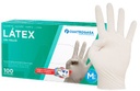 [1199CGUANLATBL] GUANTES LÁTEX S/POLVO BLANCO T.M 100u CUA