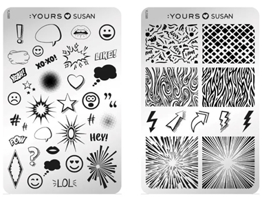 PLACA STAMPING DOBLE CARTOON STYLE  (YOURS) CND