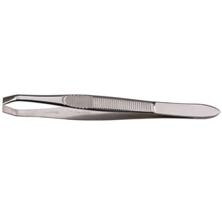 PINZA DEPILAR CANGREJO NIQUELADA  9cm  SIN