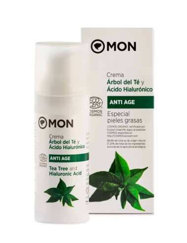 CREMA FACIAL ÁRBOL DEL TE Y ÁCIDO HIALURONICO 50ML ECOCR10 MON