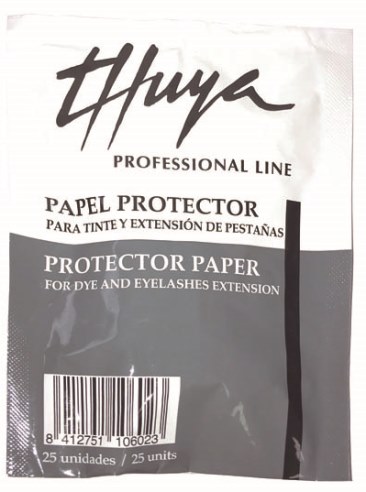 PAPEL PROTECTOR TINTE Y EXTENSIÓN PESTAÑAS SOBRE 25u THU