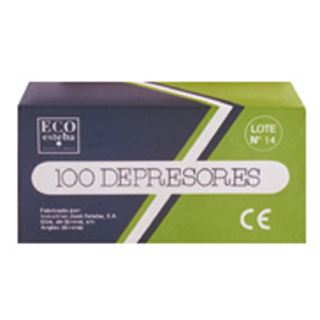 ESPATULA DEPRESORES MADERA 100u (50) LAD