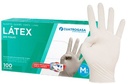 [1199CLACM] GUANTES LÁTEX C/POLVO BLANCO T.M 100u (10) CUA