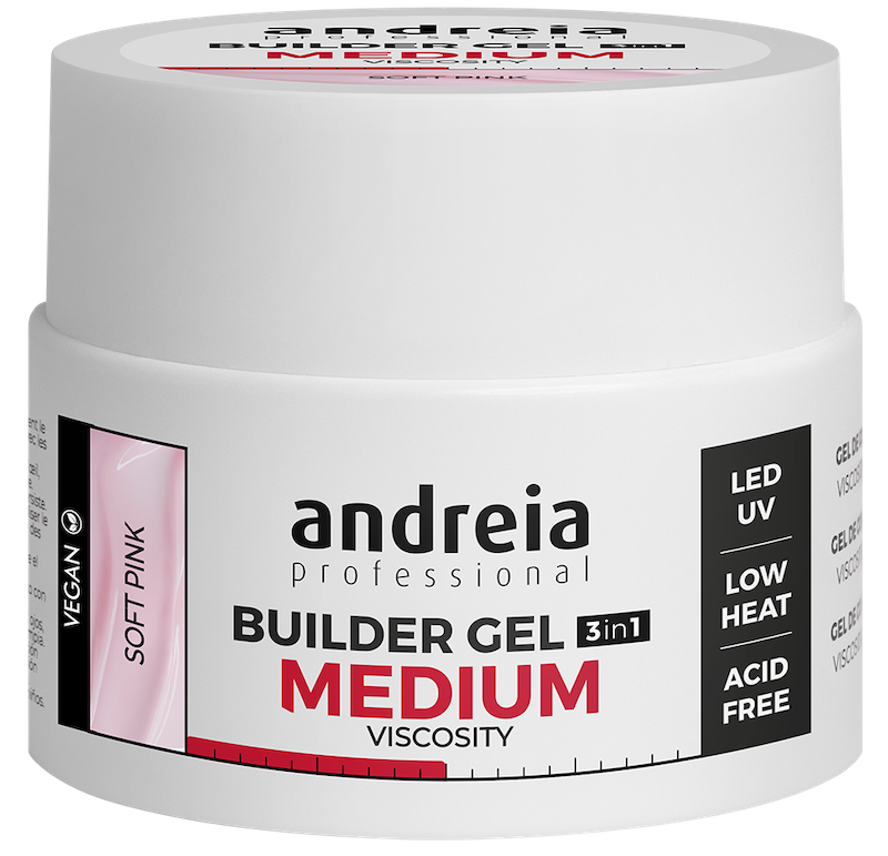 ANDREIA BUILDER GEL MEDIUM VISCOSITY SOFT PINK 44Gr