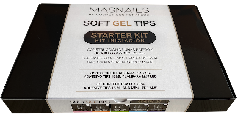 MASNAILS SOFT GEL STARTER KIT VERDE REDONDA CORTA