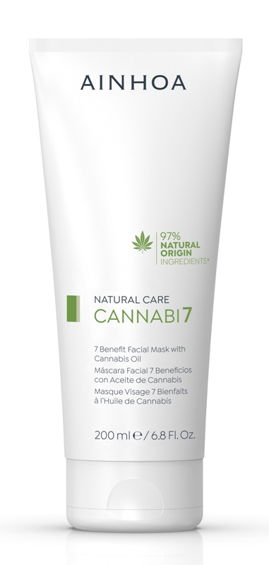 CANNABI7 MÁSCARA FACIAL 7 BENEFICIOS CON ACEITE DE CANNABIS 200ml AIN