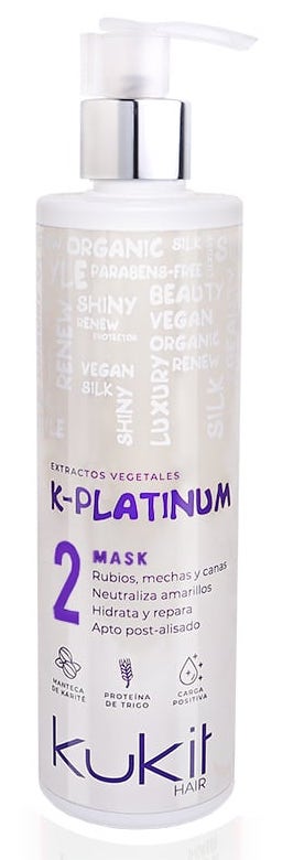 KUKIT K-PLATINUM TRATAMIENTO MATIZADOR CANAS Y RUBIOS 300ml