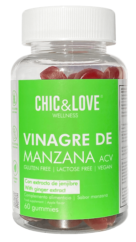 CHICLOVE GUMMIES VINAGRE DE MANZANA 60u