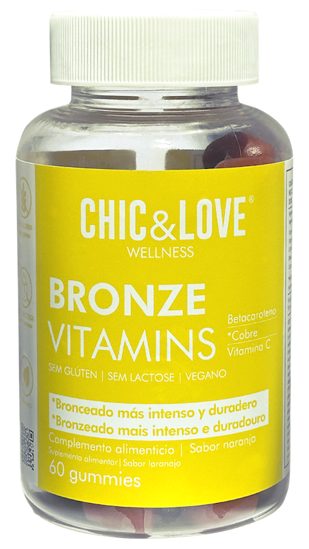 CHICLOVE GUMMIES BETACAROTENO BRONZE VITAMINS 60u