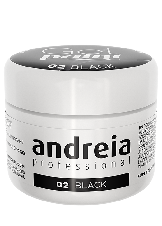 ANDREIA GEL PAINT 02 BLACK 4gr