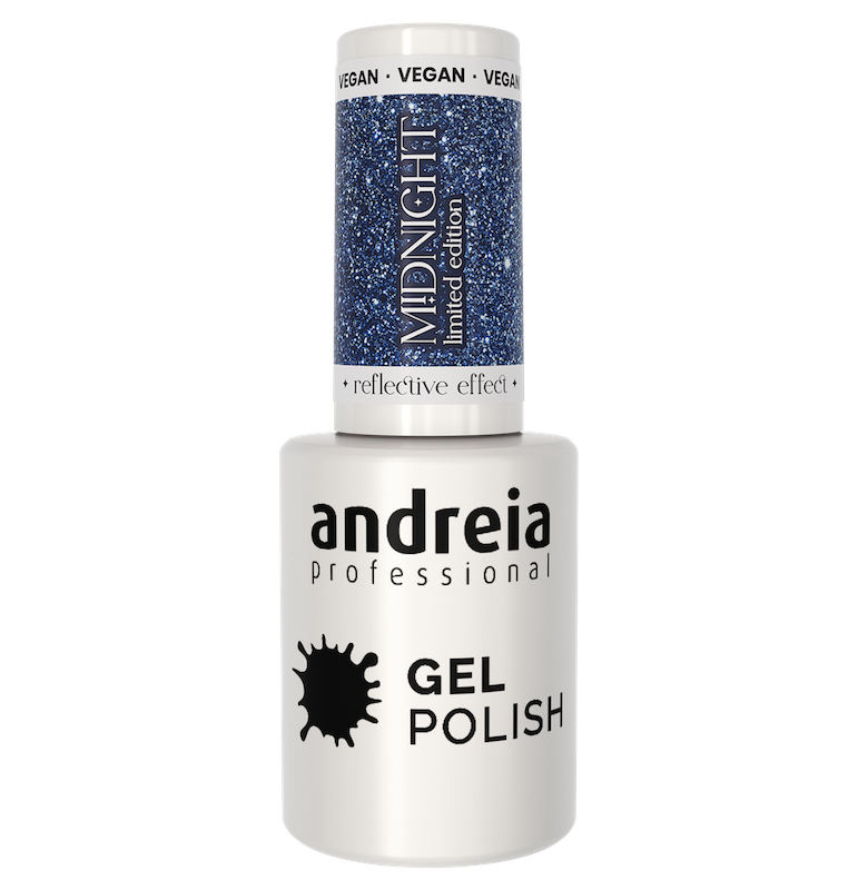 ANDREIA GEL POLISH MD1 - 10.5ML - MIDNIGHT - REFLECTIVE EFFECT