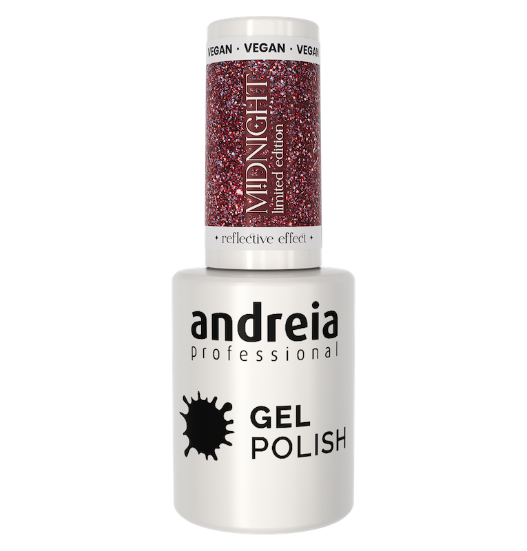 ANDREIA GEL POLISH MD3 - 10.5ML - MIDNIGHT - REFLECTIVE EFFECT