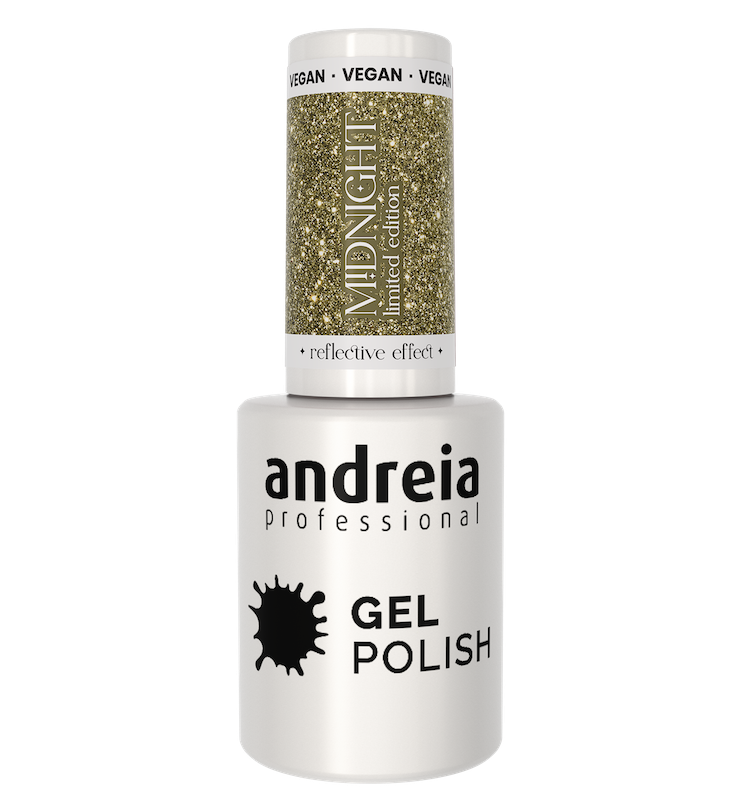 ANDREIA GEL POLISH MD6 - 10.5ML - MIDNIGHT - REFLECTIVE EFFECT