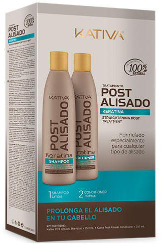 PACK KATIVA POST ALISADO (CHAMPU + ACOND 250ml) KAP