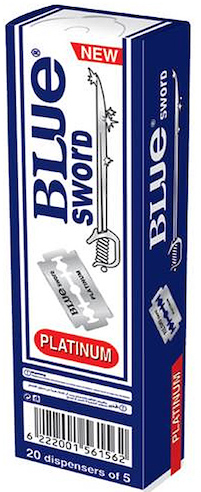 HOJA NAVAJA BLUE SWORD PLATINUM 5u (20)  FA