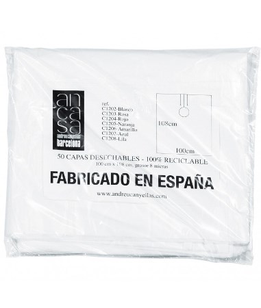 CAPAS UN SOLO USO BLANCAS BOLSA 50u. (24) (100x110) ANC