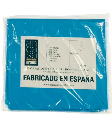 CAPAS UN SOLO USO AZULES BOLSA 50u.  (24) (100X110) ANC