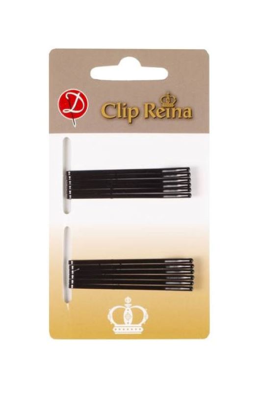 CLIP REINA NEGRE RECTE AMB BOLA 5cm 12u (24) FA