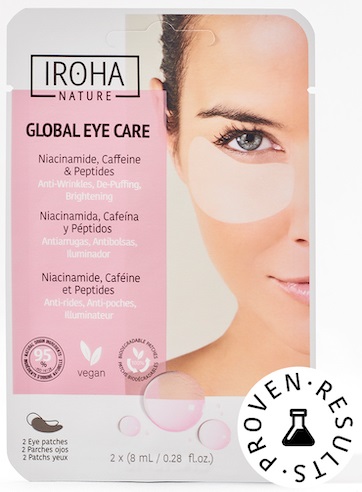 IROHA PARCHES OJOS GLOBAL EYE CARE NIACINA + CAFE + PEPTIDOS x2 P-IN/18 (15) SEN