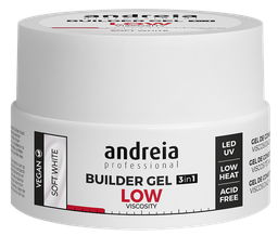 [0BGLVSW22] ANDREIA BUILDER GEL LOW VISCOSITY SOFT WHITE 22Gr