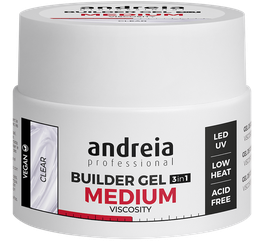 [0BGMVC44] ANDREIA BUILDER GEL MEDIUM VISCOSITY CLEAR 44Gr