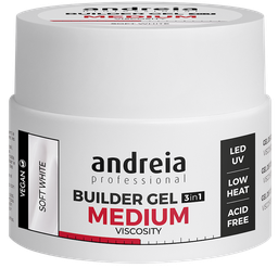 [0BGMVSW44] ANDREIA BUILDER GEL MEDIUM VISCOSITY SOFT WHITE 44Gr