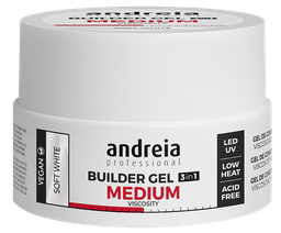 [0BGMVSW22] ANDREIA BUILDER GEL MEDIUM VISCOSITY SOFT WHITE 22Gr