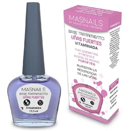 [EXP.BTUF] EXPO MASNAILS BASE TRATAMIENTO UÑAS FUERTES VITAMINADA 12un