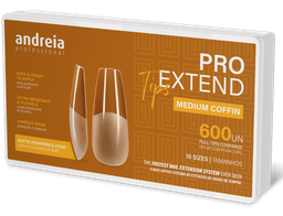 [1ANT001] ANDREIA PRO EXTEND TIPS MEDIUM COFFIN 600UN