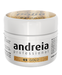 [1AGP003] ANDREIA GEL PAINT 03 GOLD 4gr